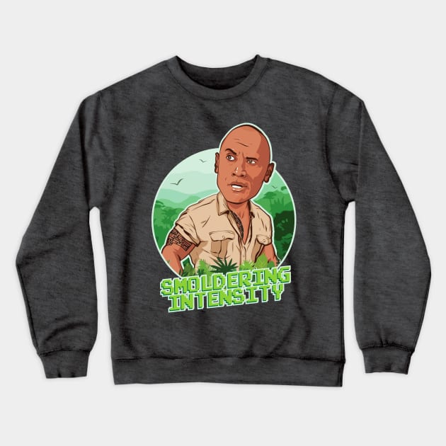 Jumanji Smoldering Intensity Crewneck Sweatshirt by portraiteam